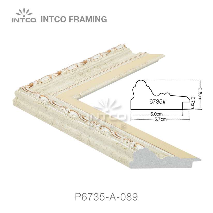 P6735-A-089 PS patina picture frame moulding drawing