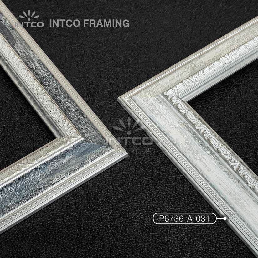 P6736 series PS patina picture frame mouldings
