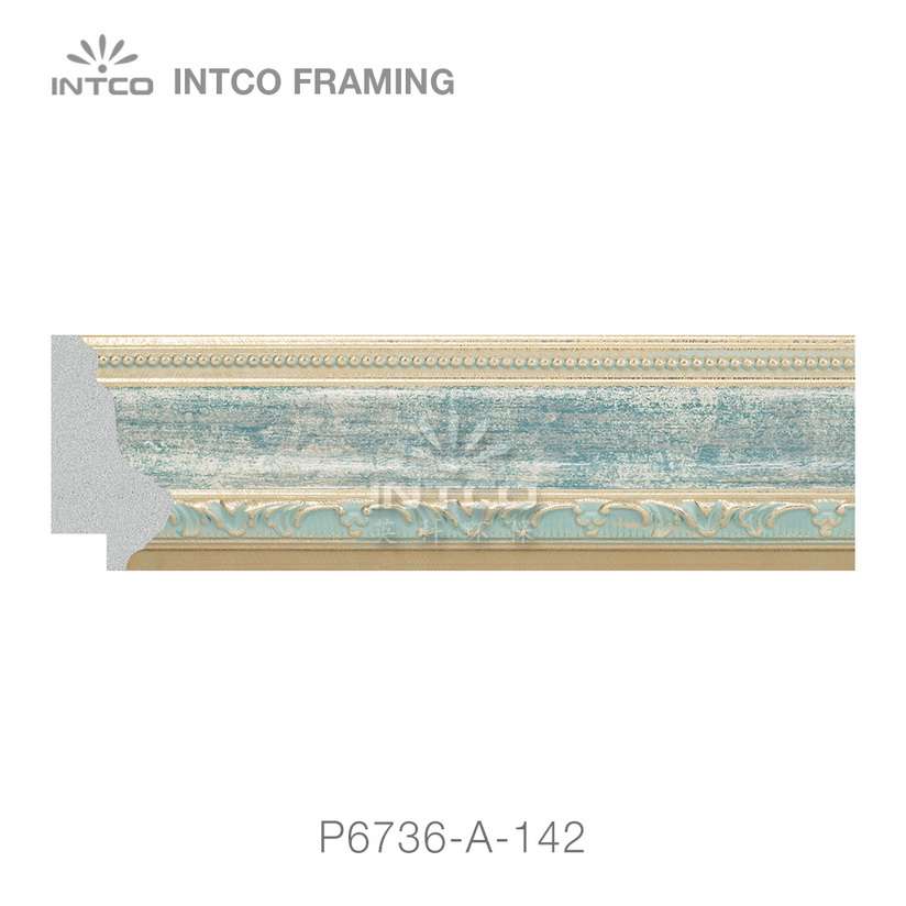P6736-A-142 PS patina picture frame moulding swatch sample