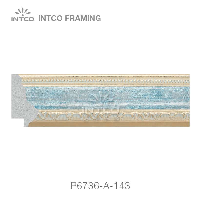 P6736-A-143 PS patina picture frame moulding swatch sample