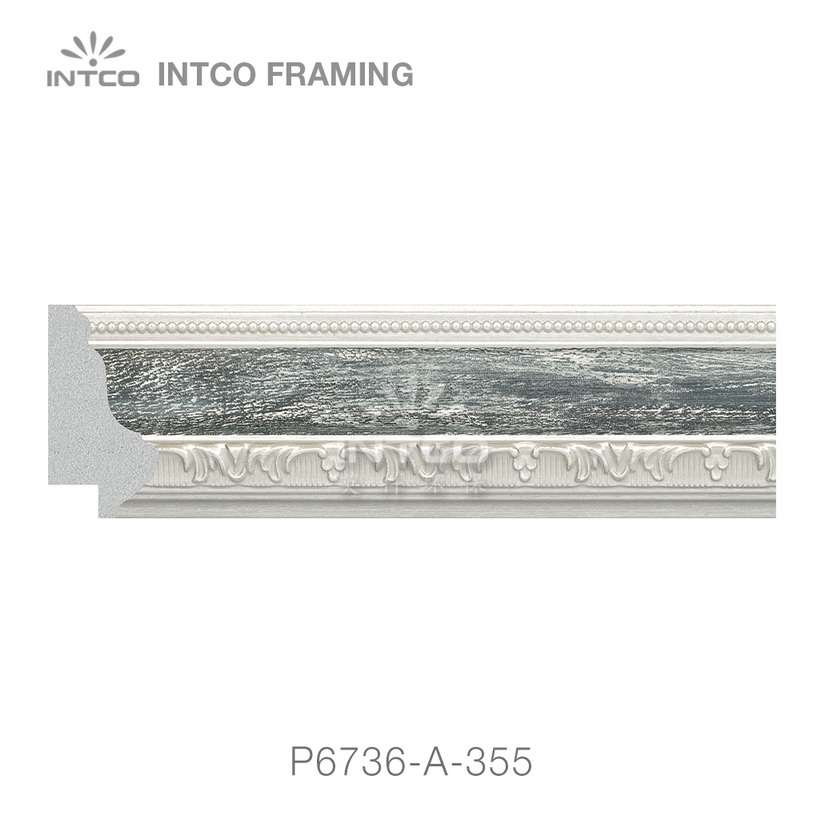 P6736-A-355 PS patina picture frame moulding swatch sample