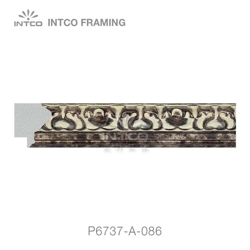 P6737-A-086 PS patina picture frame moulding swatch sample