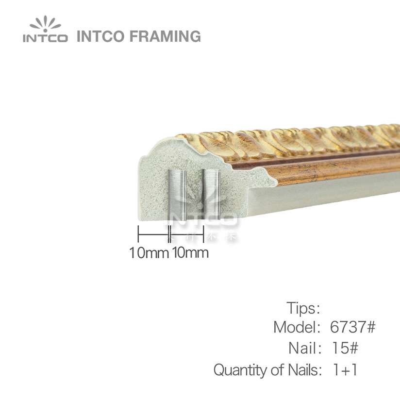 tips for nailing P6737 classic picture frame moulding