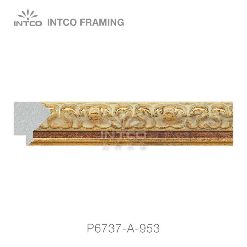 P6737-A-953 PS patina picture frame moulding swatch sample