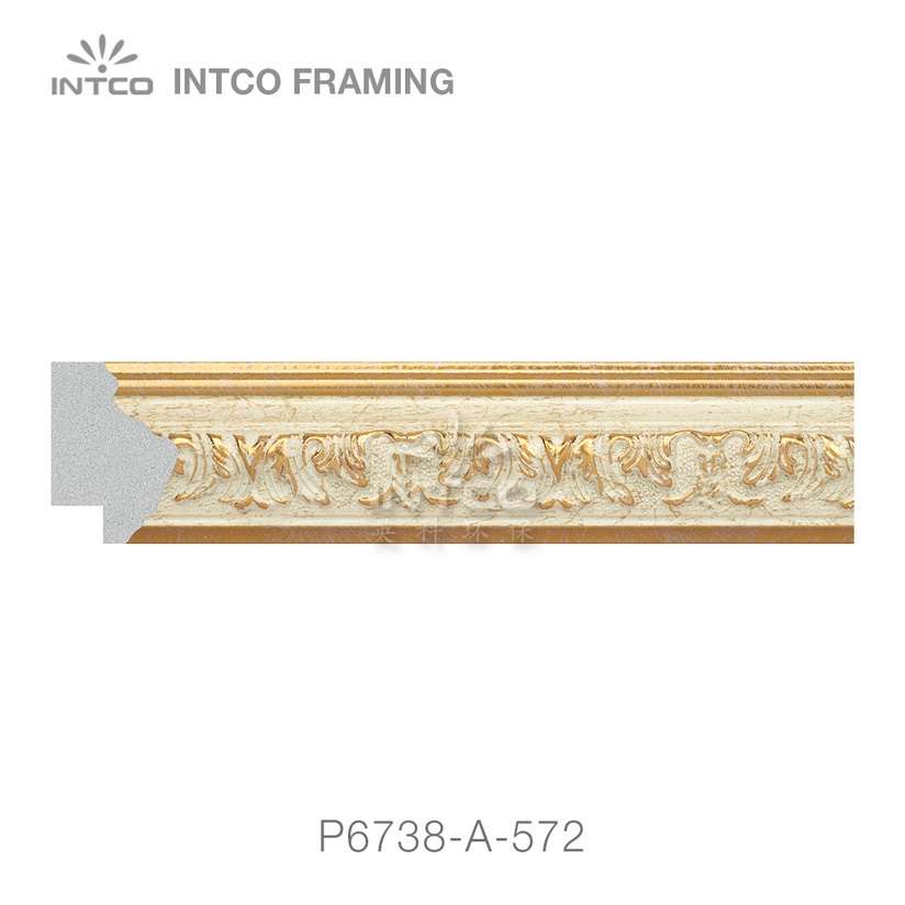 P6738-A-572 PS patina picture frame moulding swatch sample