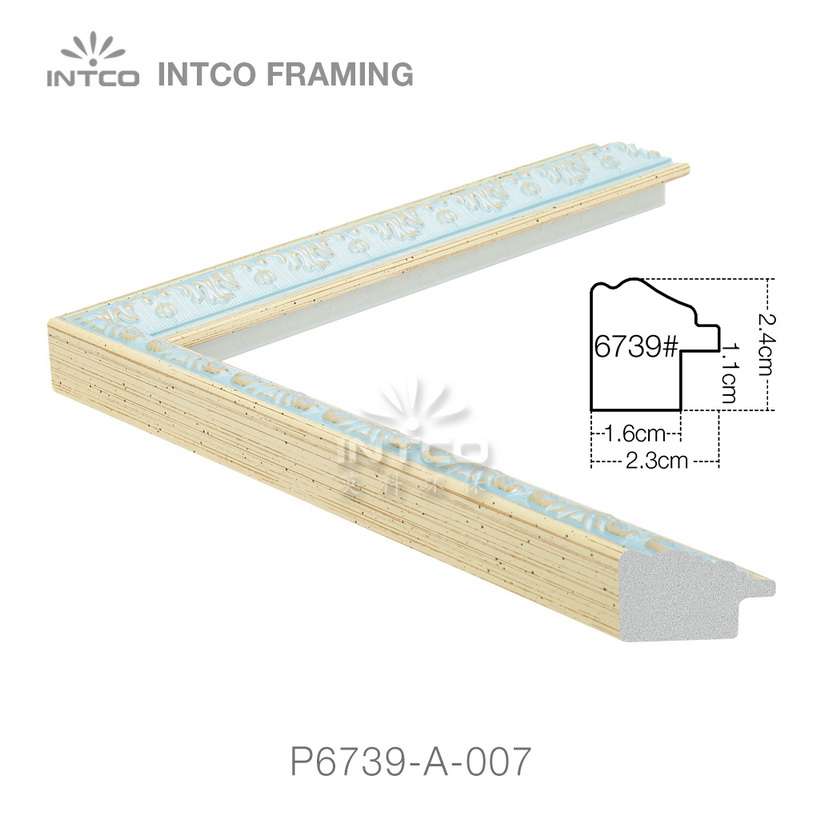 P6739-A-007 PS Patina picture frame moulding drawing