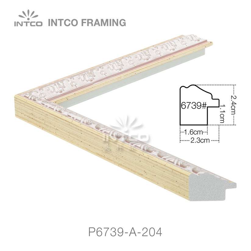 P6739-A-204 PS Patina picture frame moulding drawing