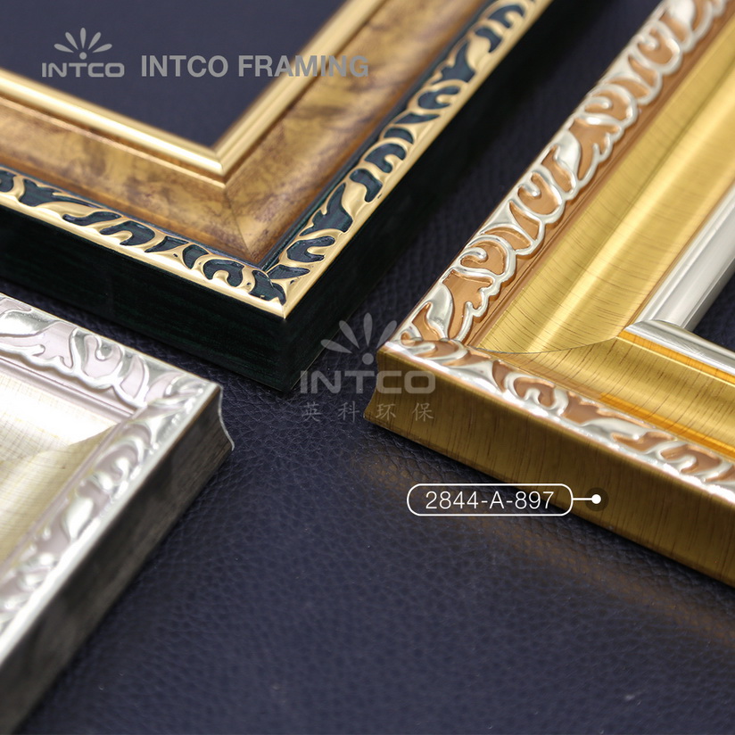 Vintage gold picture frame moulding