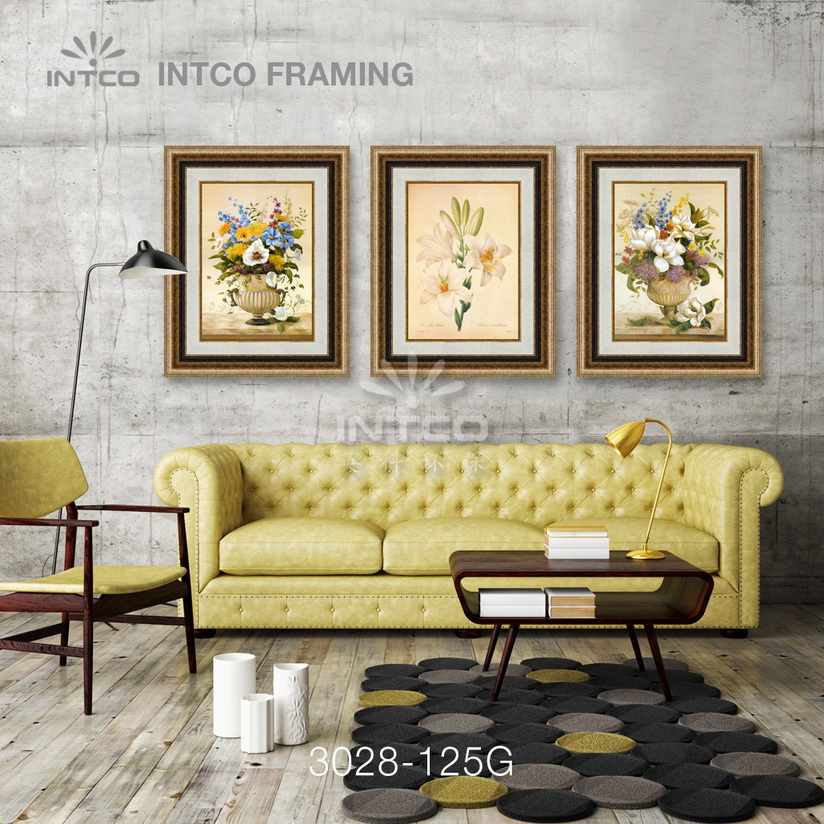antique gold picture frame moulding
