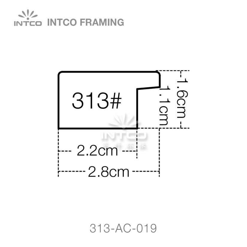 INTCO 313# PS picture frame moulding profile