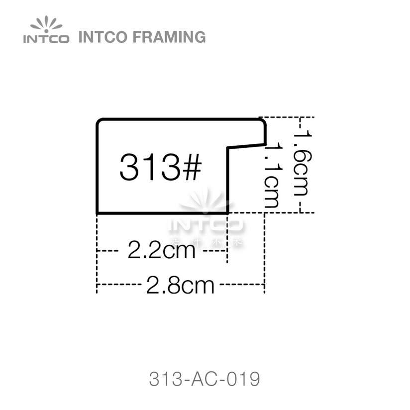 INTCO 313# PS picture frame moulding profile
