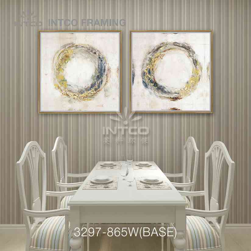 Modern gold picture frame moulding