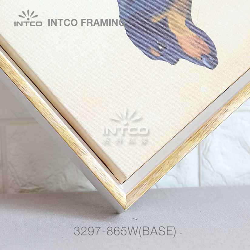 Modern gold picture frame moulding