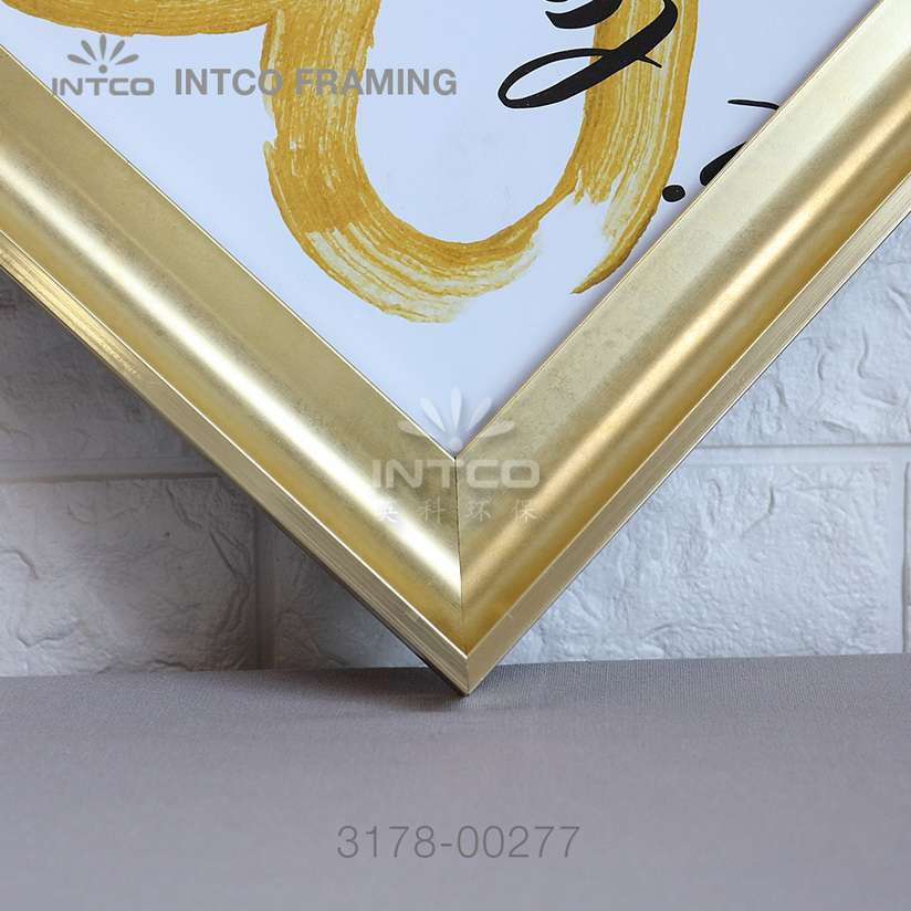 Modern gold picture frame moulding