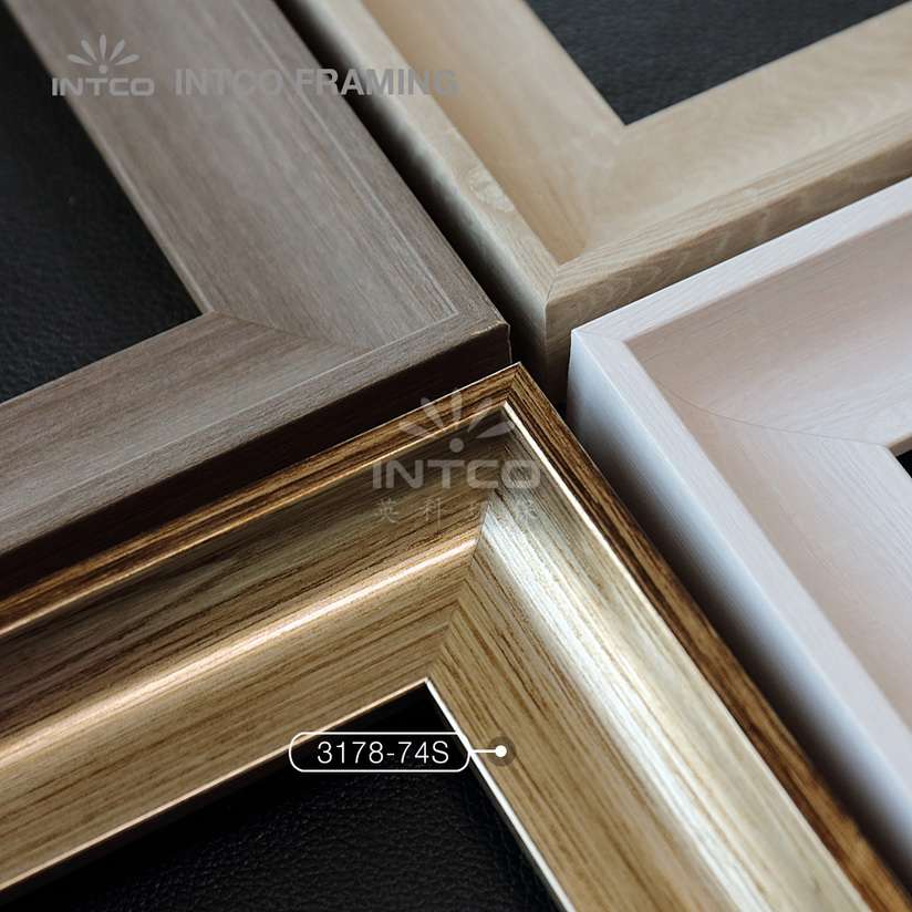 Modern gold picture frame moulding