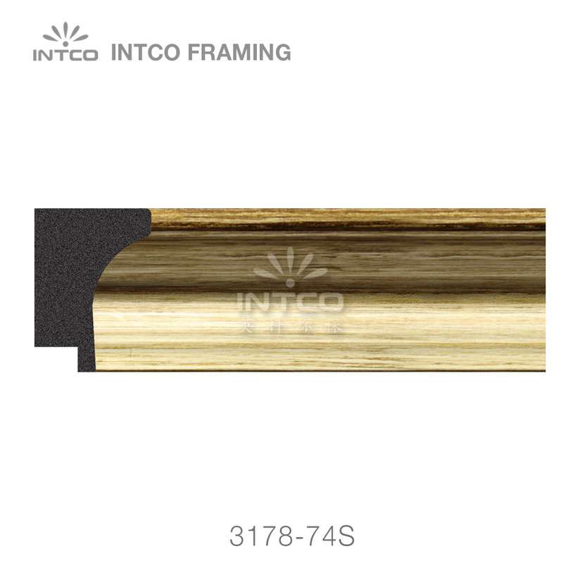 Modern gold picture frame moulding