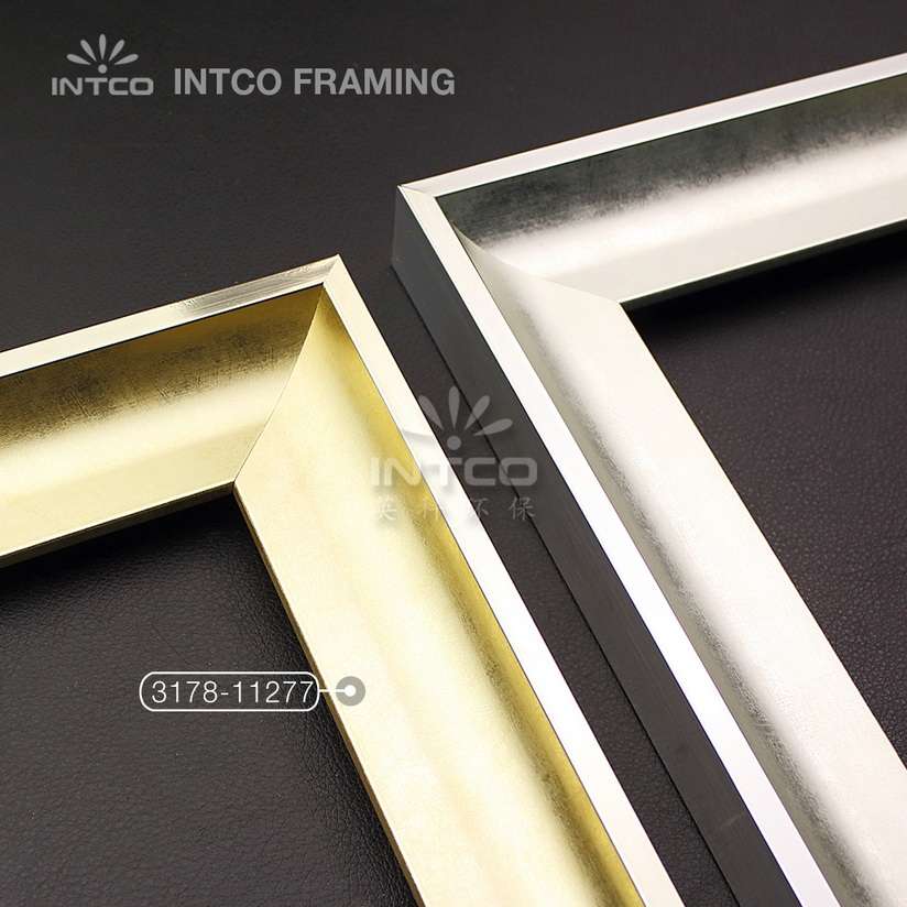 Modern gold picture frame moulding