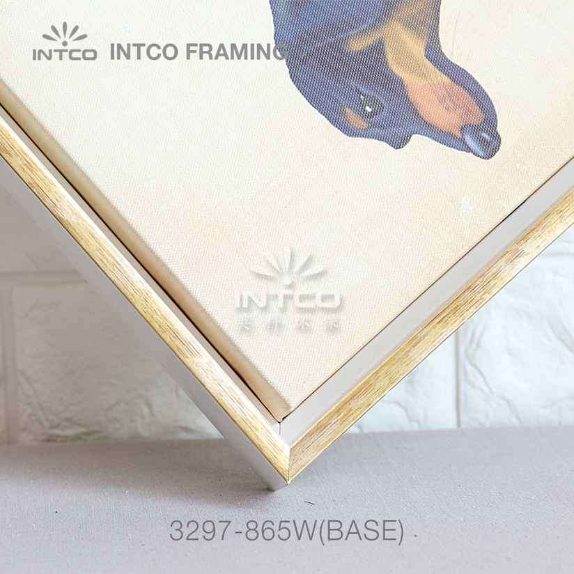 Modern gold picture frame moulding