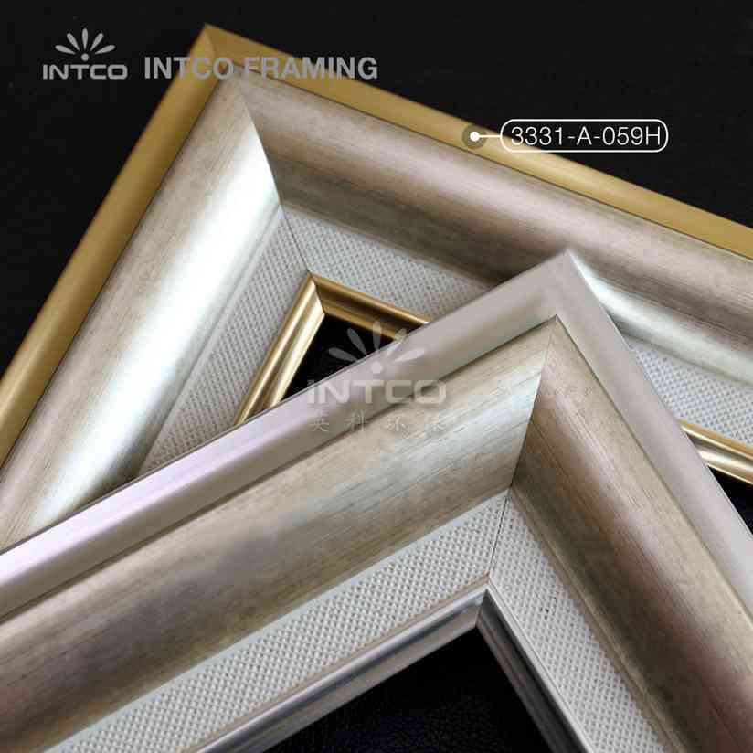 Modern gold picture frame moulding