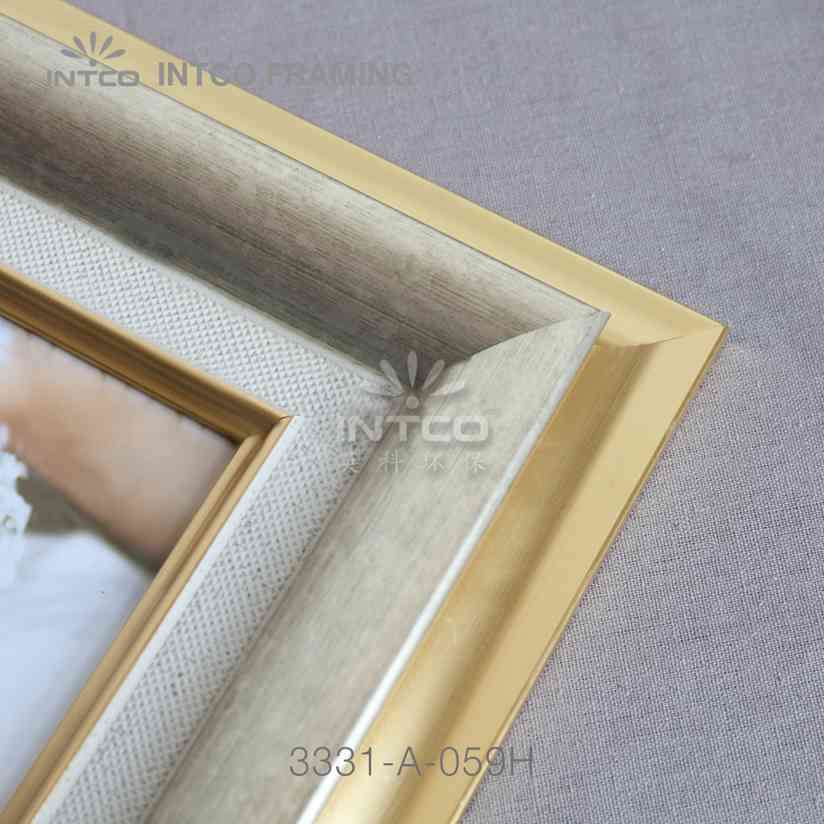 Modern gold picture frame moulding