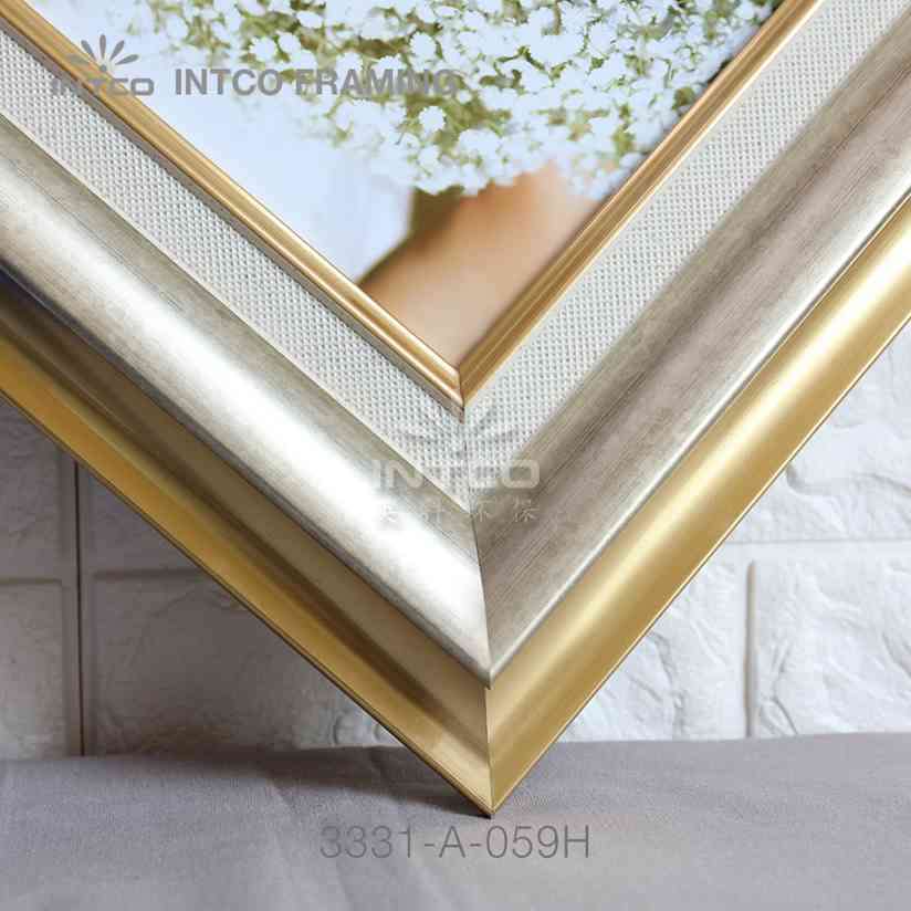 Modern gold picture frame moulding