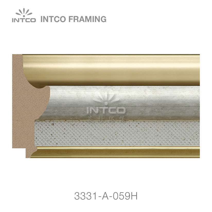 Modern gold picture frame moulding