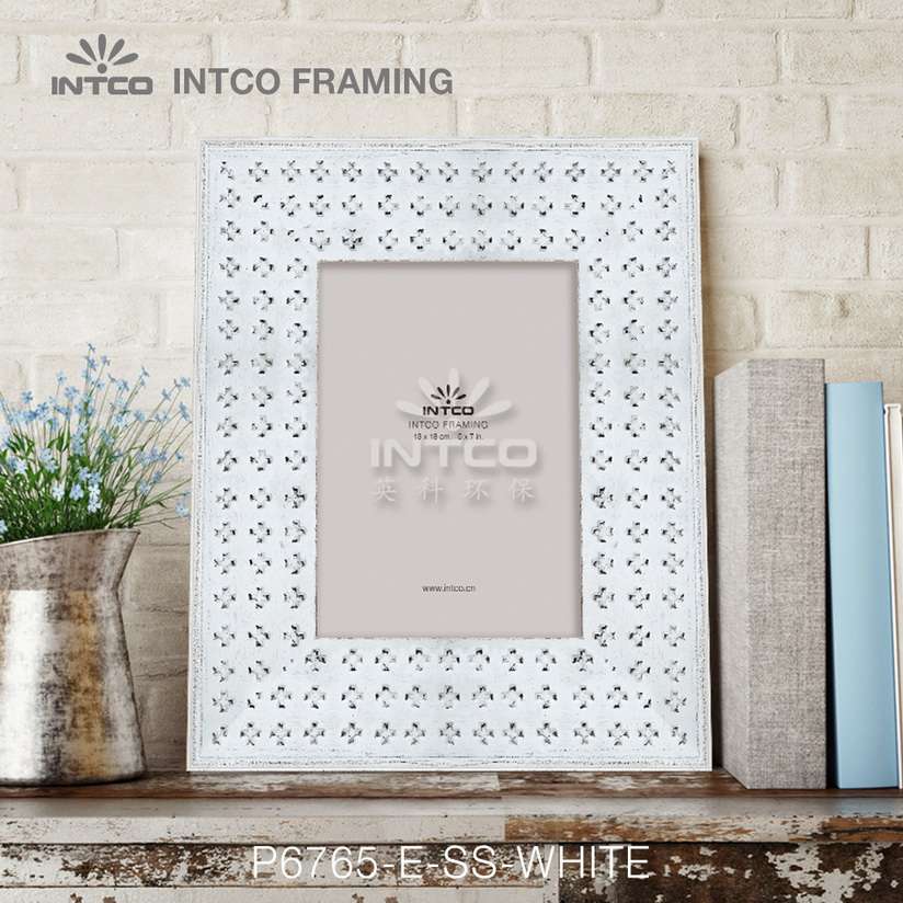 distressed picture frame ideas white