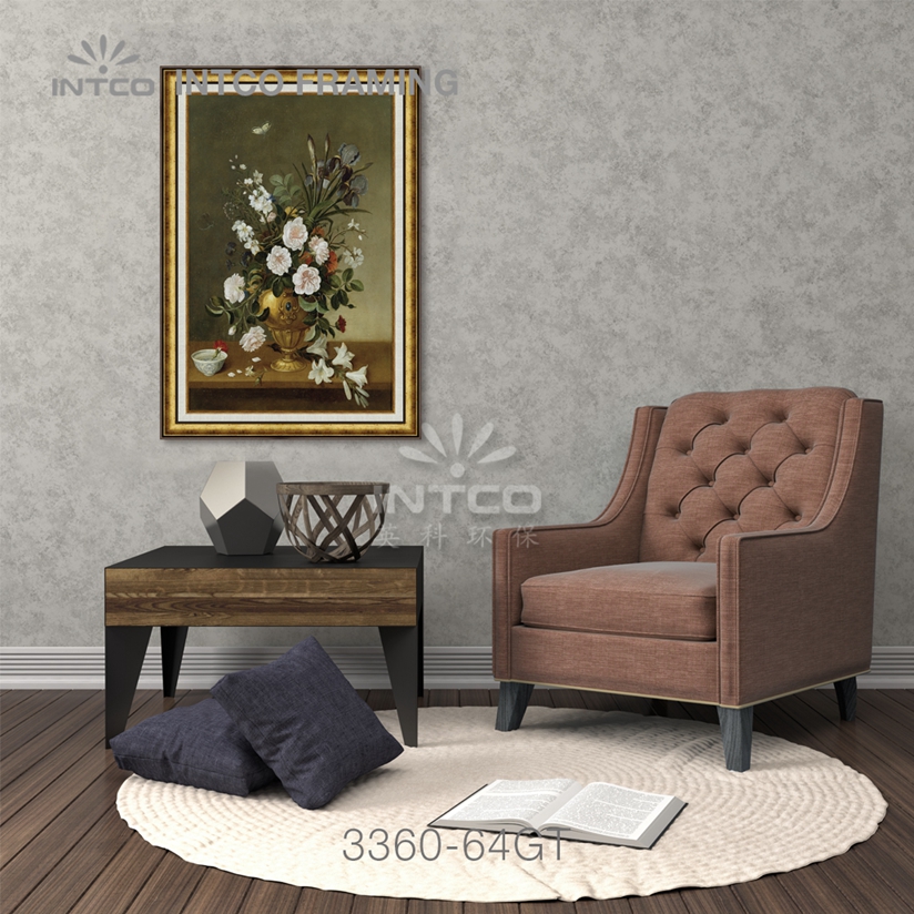 antique gold picture frame moulding