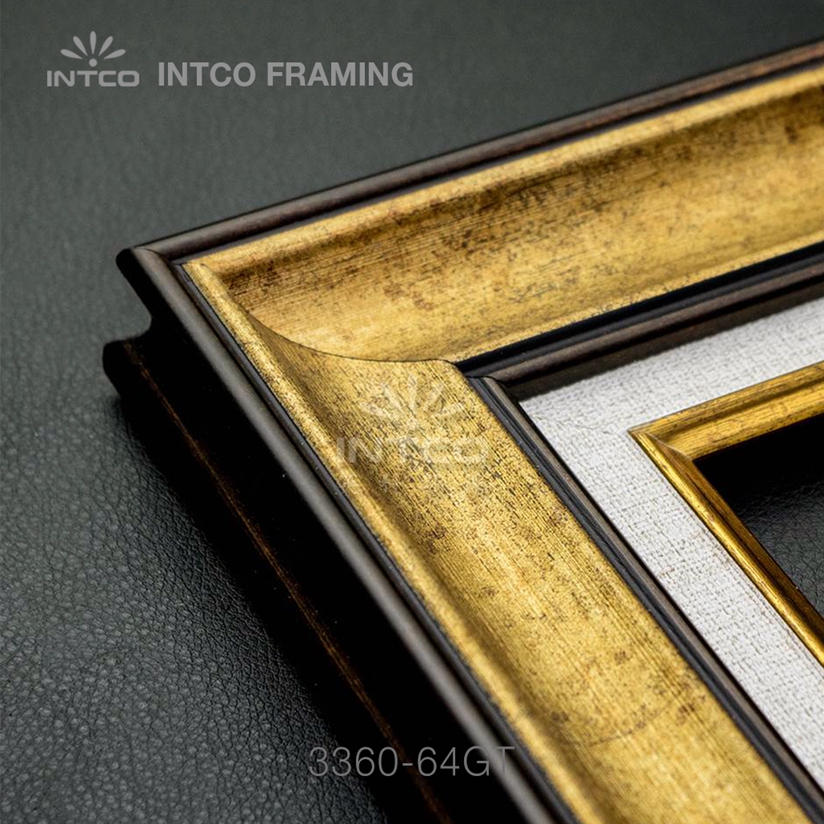 antique gold picture frame moulding