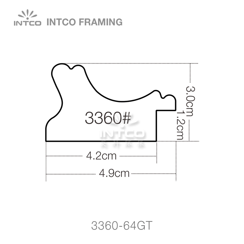 gold picture frame moulding profiles