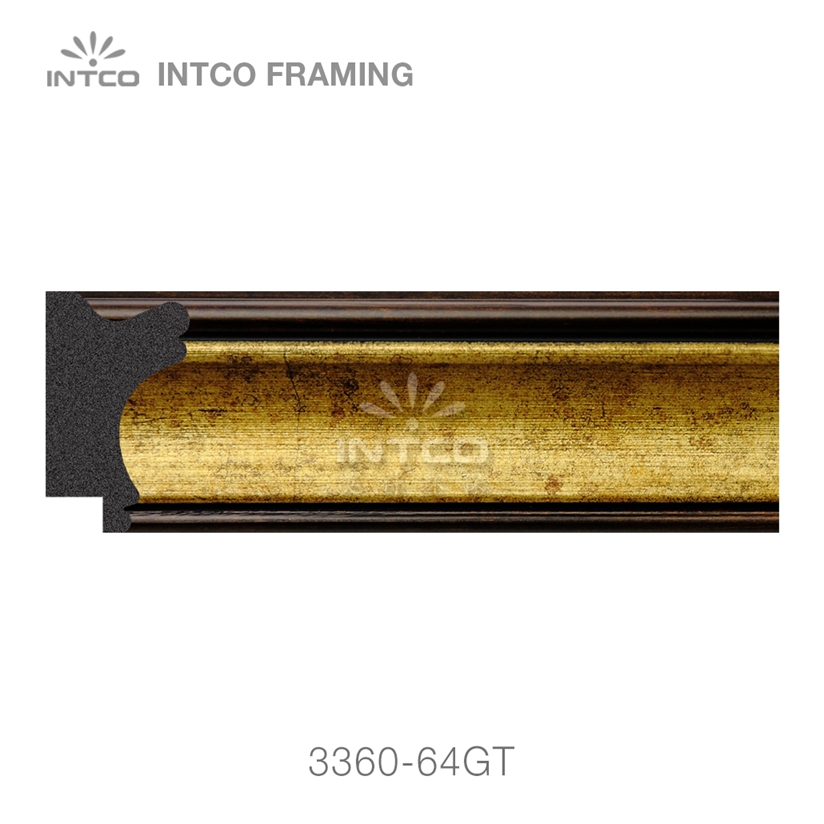 antique gold picture frame moulding
