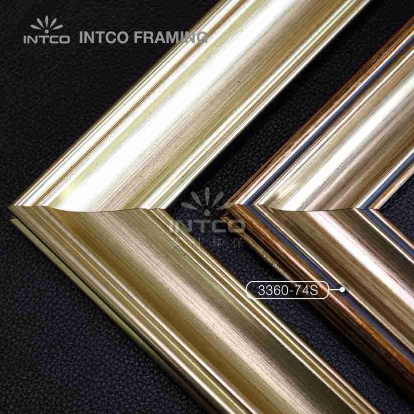 Modern gold picture frame moulding