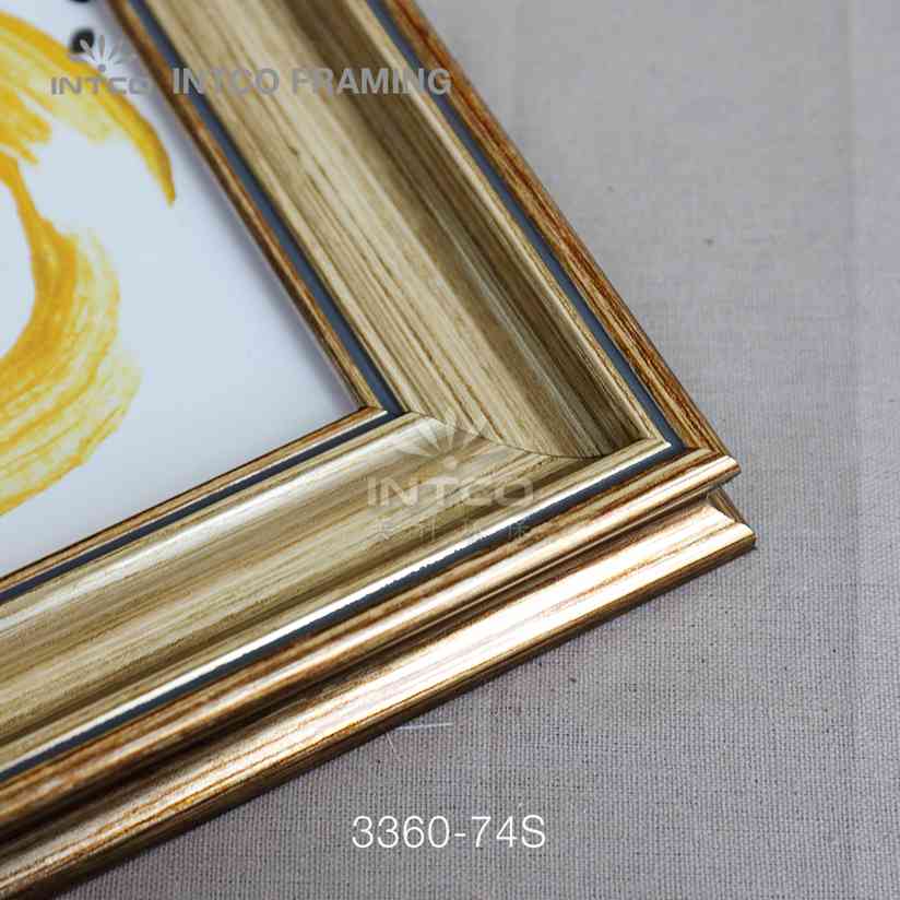 Modern gold picture frame moulding