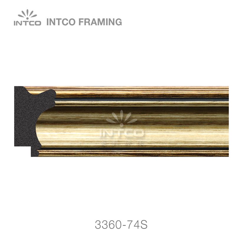 Modern gold picture frame moulding
