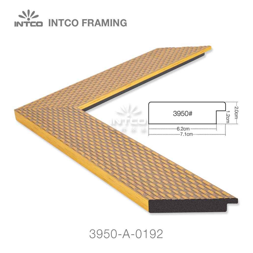 INTCO 3950-A-0192 PS gold unfinished mirror frame moulding