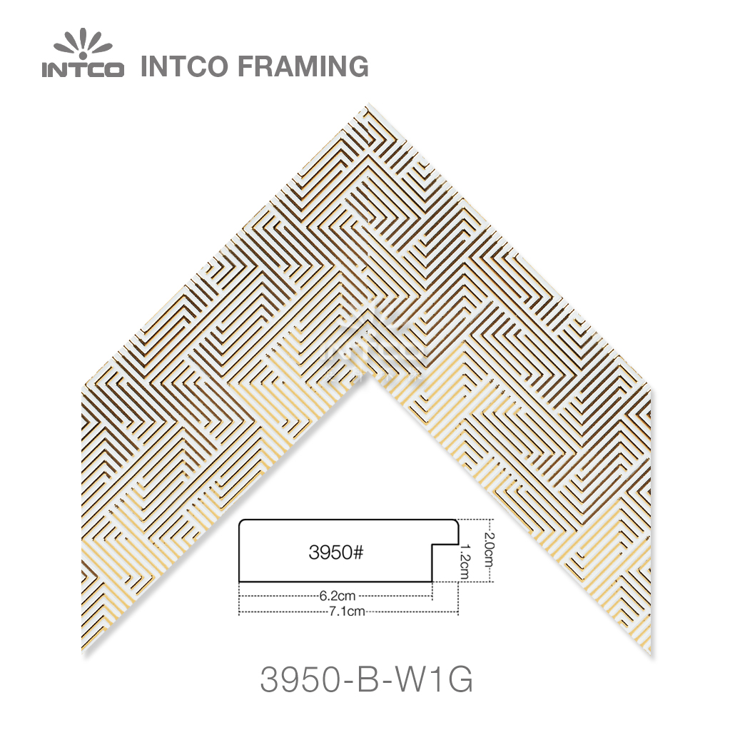INTCO 3950-B-W1G PS unfinished mirror frame moulding