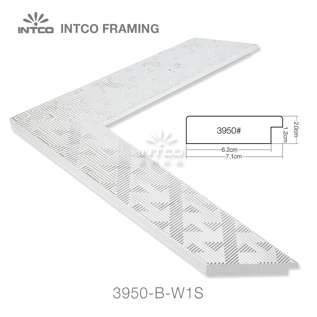 INTCO 3950-B-W1S PS silver mirror frame moulding