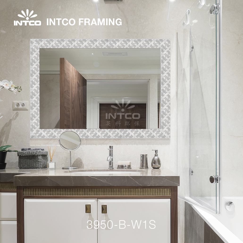 INTCO 3950-B-W1S PS moulding for bathroom wall mirror ideas