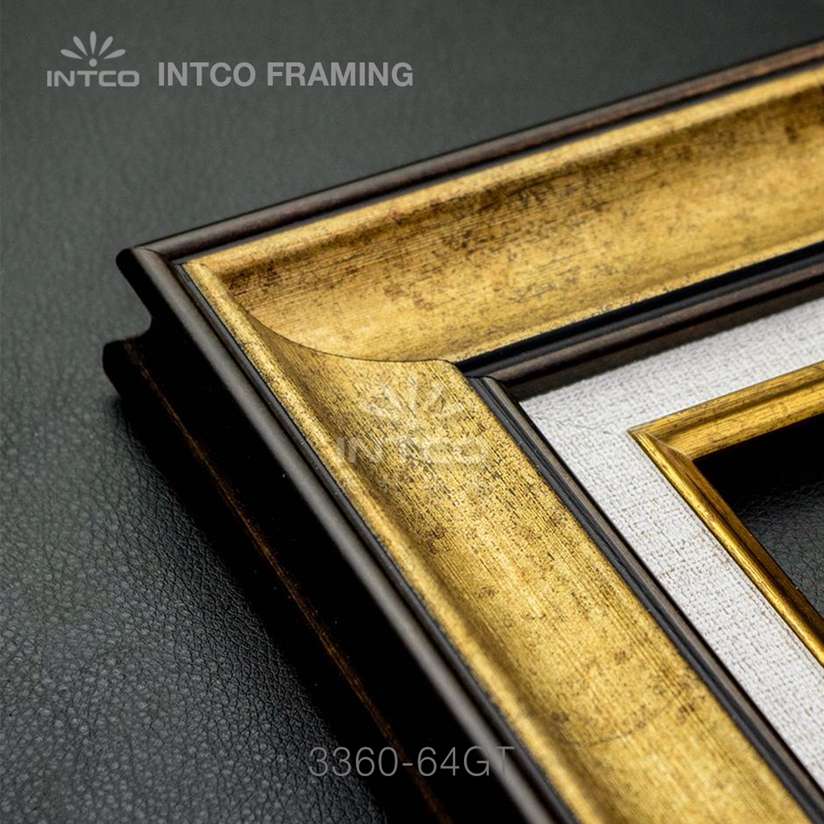 antique gold picture frame moulding
