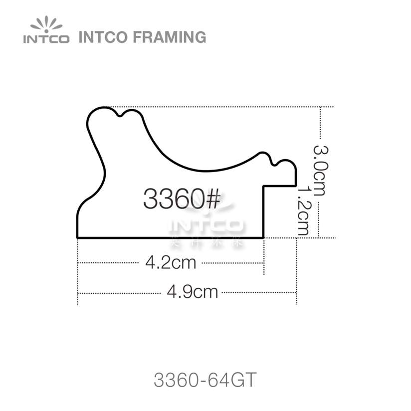 gold picture frame moulding profiles
