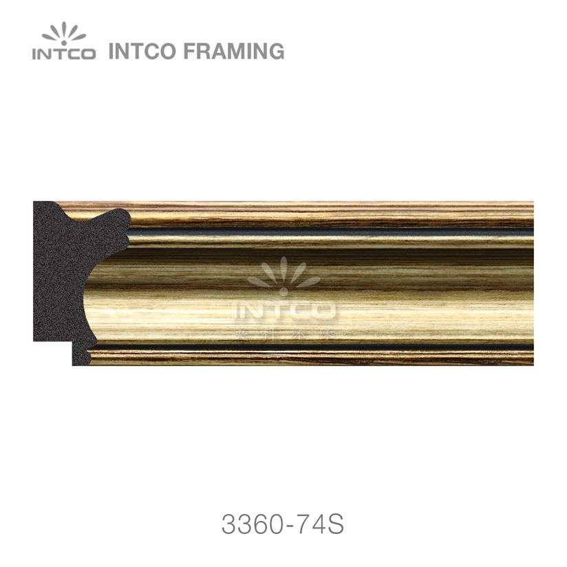 Modern gold picture frame moulding