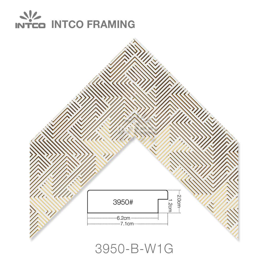 INTCO 3950-B-W1G PS unfinished mirror frame moulding
