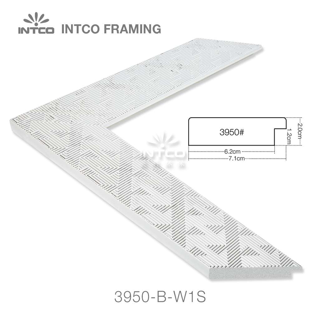 INTCO 3950-B-W1S PS silver mirror frame moulding