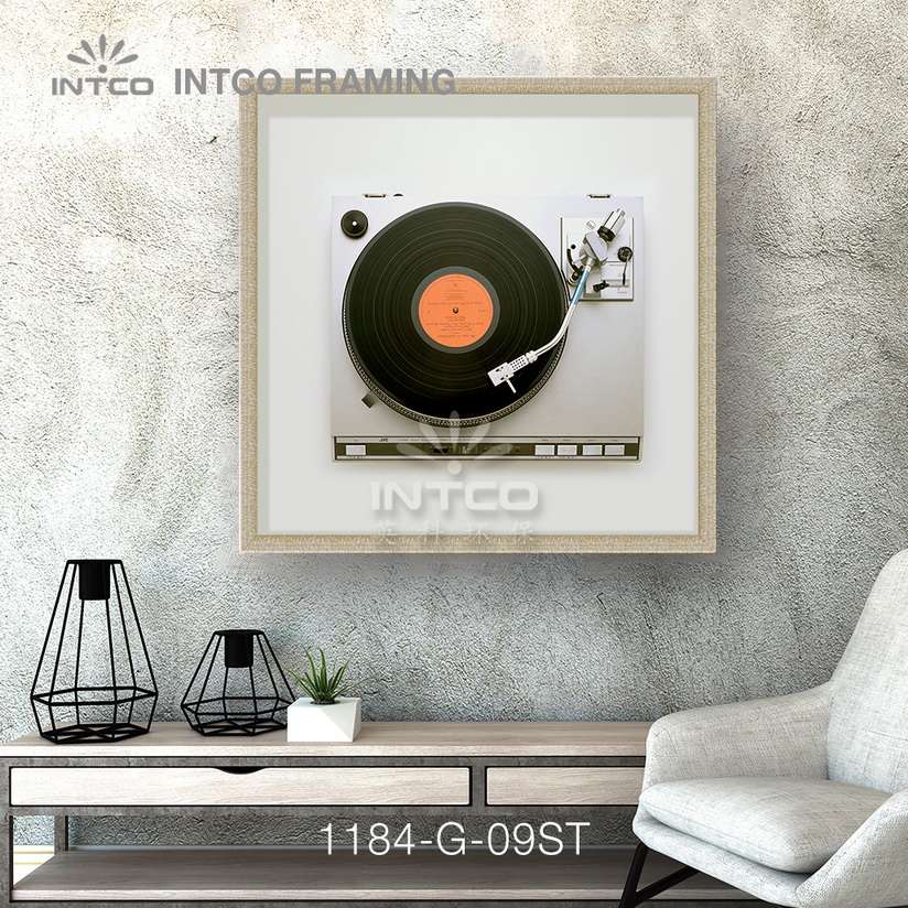 Framed wall art 60×60 cm ideas manufactured by INTCO 1184-G-09ST mouldings