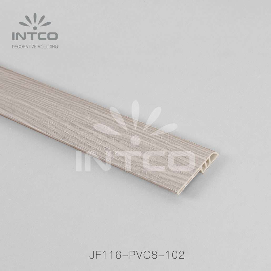 pvc skirting board with wood effect