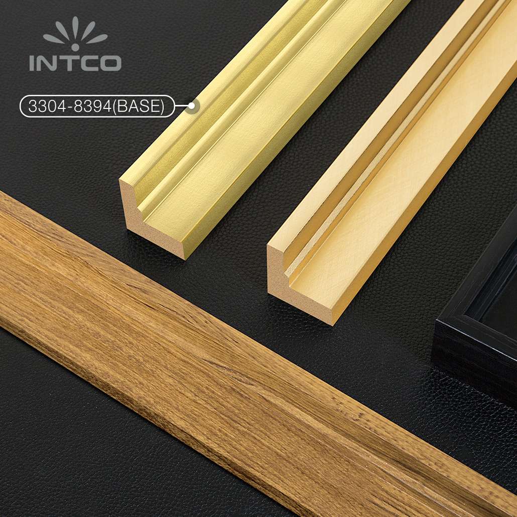 Modern gold picture frame moulding