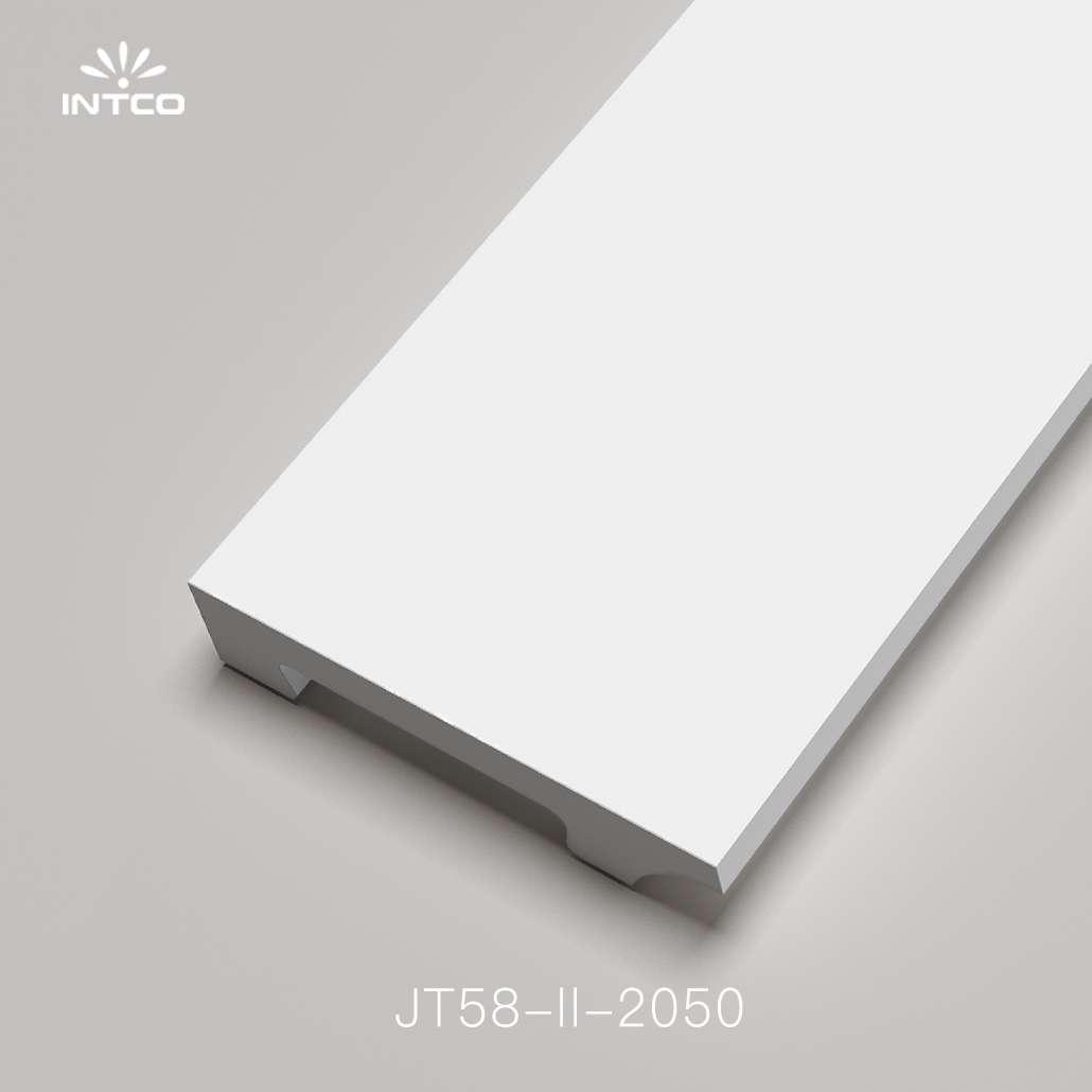 white plastic skirting board covers