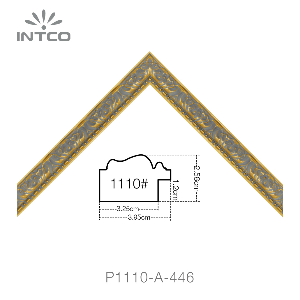 gold unfinished picture frame moulding