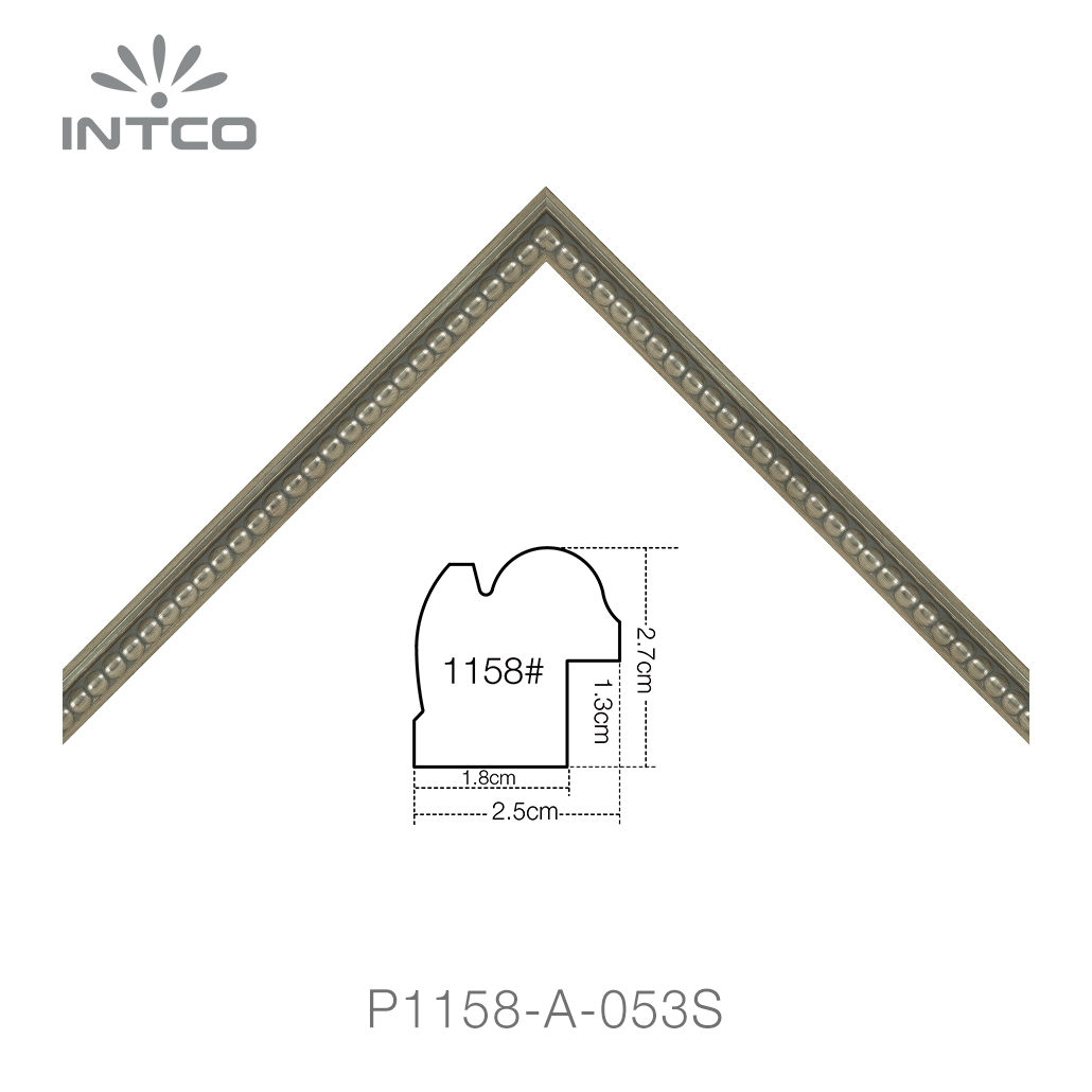 silver unfinished classic picture frame moulding