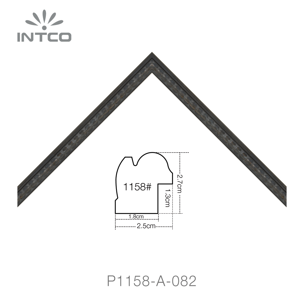 black unfinished picture frame moulding